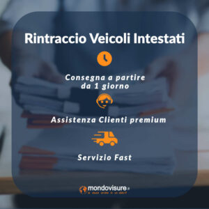 rintraccio veicoli intestati