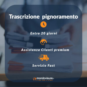 trascrizione pignoramento immobiliare