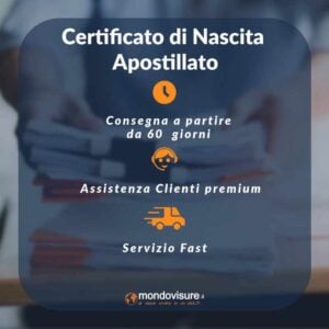 certificato di matrimonio apostillato