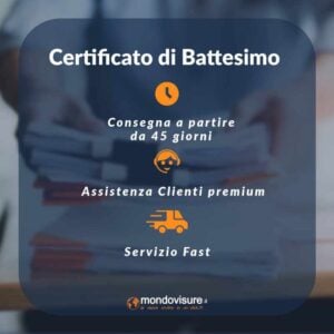 certificato di battesimo