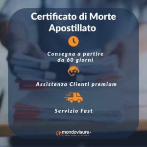 certificato di morte apostillato